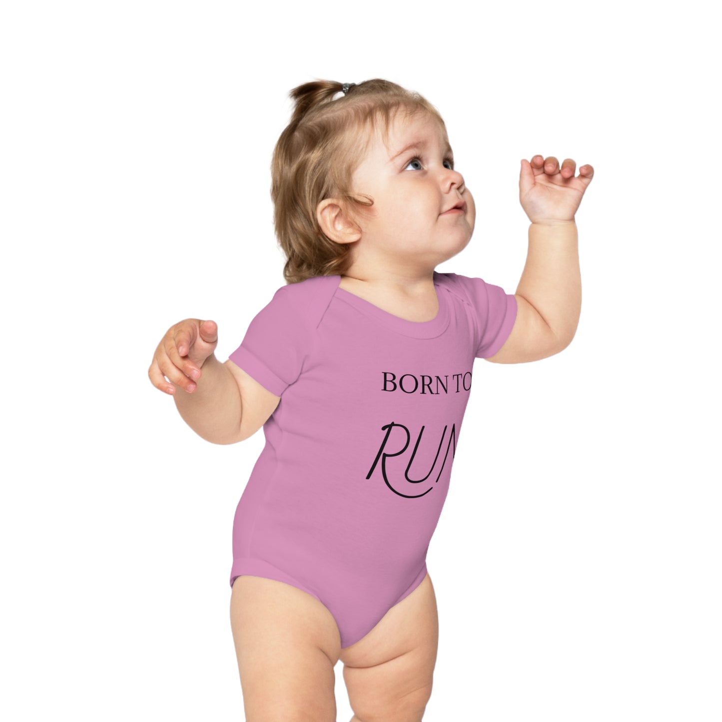 Born to Run Cotton Baby Bodysuit
