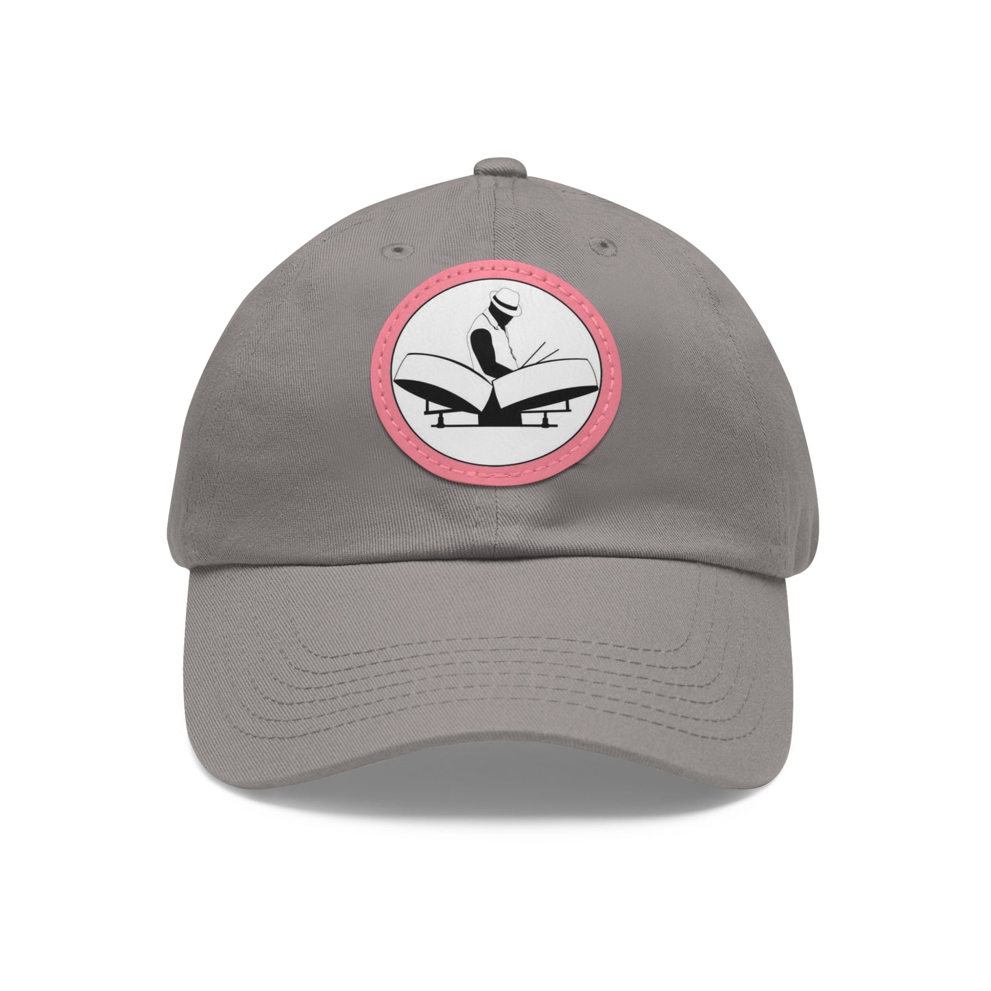 Dad Hat with Leather Patch LOGO (Round)